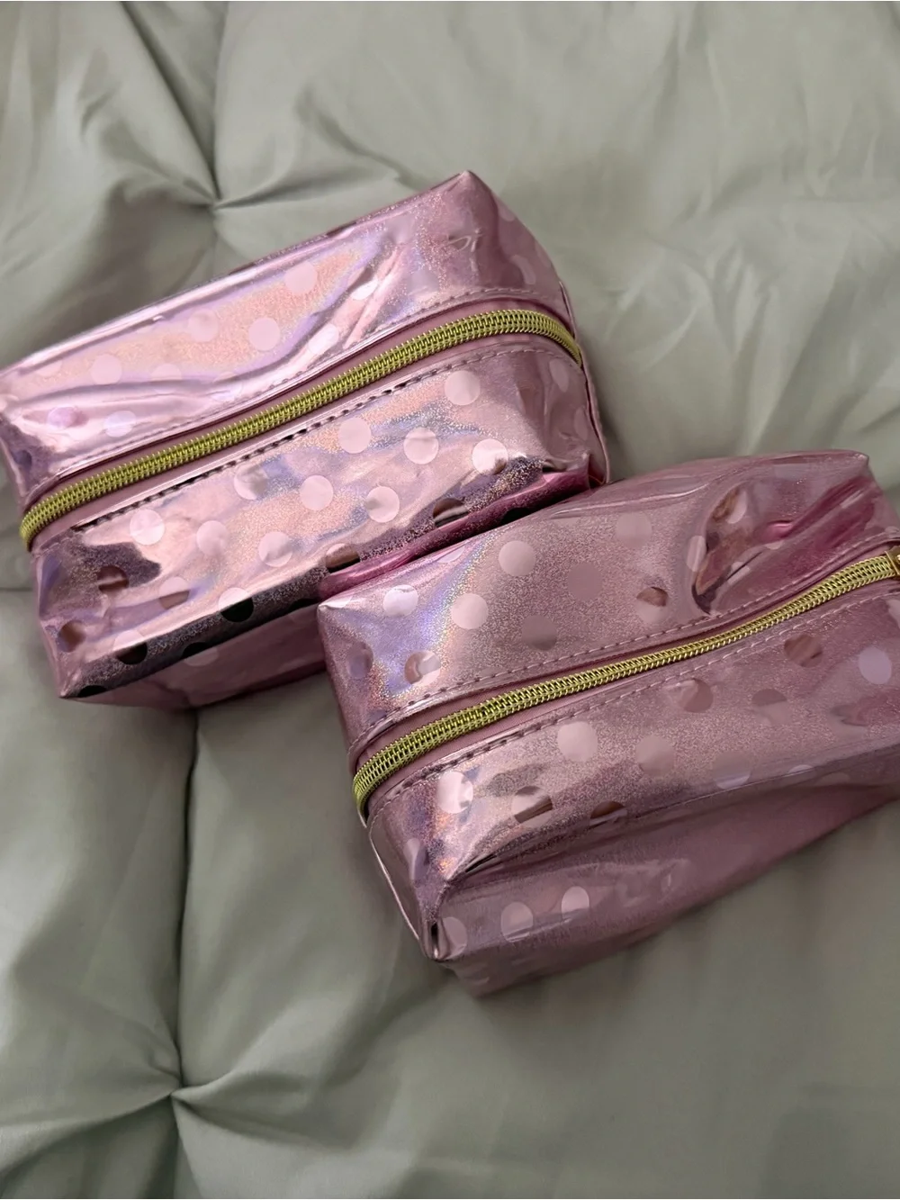 Clear Pink Kids Tote Bag with Pink Trim